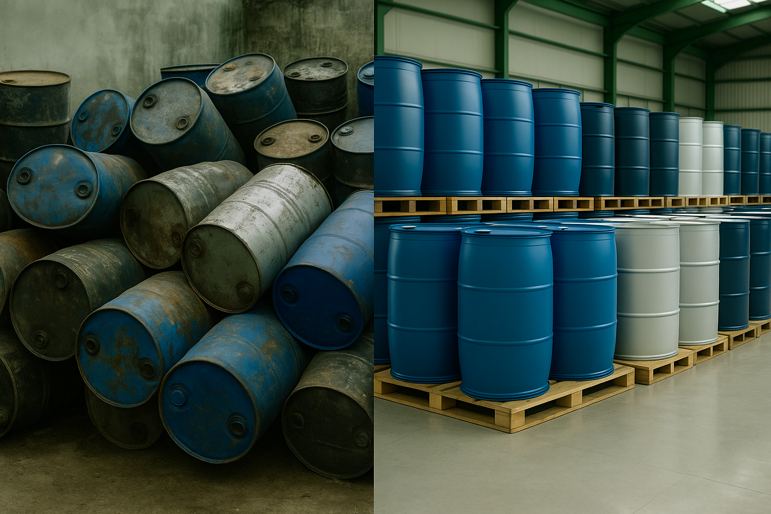 Decontaminate and return drums to the same plant in Gujarat